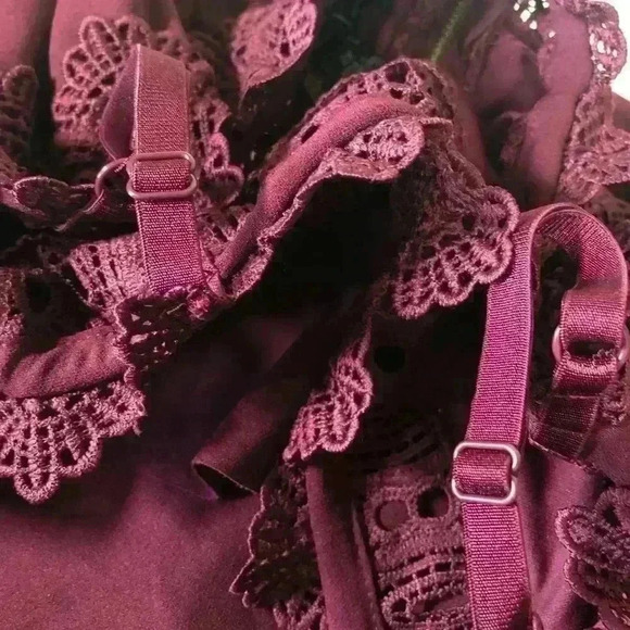 BCX Women Plus Size Trendy Off-The-Shoulder Crochet Dress Purple Size 2X NWOT - Picture 12 of 16